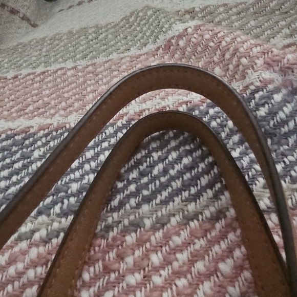 Tory Burch Tan Robinson Tote Bag w/ Extra Bag Charm - Picture 13 of 13